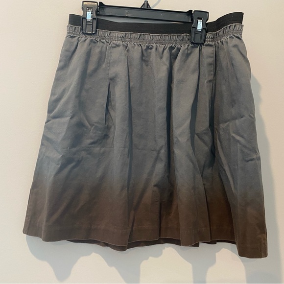 Odille Anthropologie Brand Gray and Brown Gradient Skirt with Pockets Size 6 - Picture 4 of 9